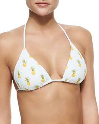 Tory Burch Mira Pineapple-Print Surf Shirt, Bikini Top & Tie Bottom