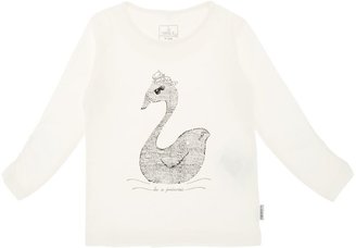 Name It Girls long sleeved swan t-shirt