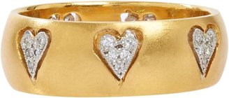 Cathy Waterman Women's Floating Hearts Band-Colorless