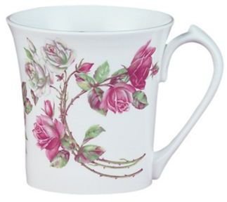 Aynsley China Elizabeth rose set of six York mugs