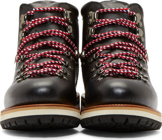 Moncler Black & Red Etched Blanche Mountain Boots