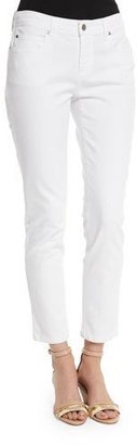 Eileen Fisher Organic Skinny Ankle Jeans, White, Petite