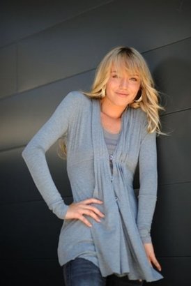linQ Pleated Draped Jacket in Heather Grey