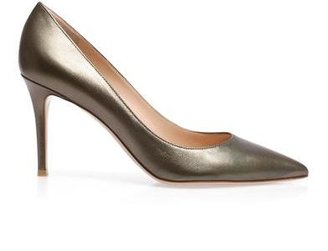 Gianvito Rossi Business point-toe leather pumps