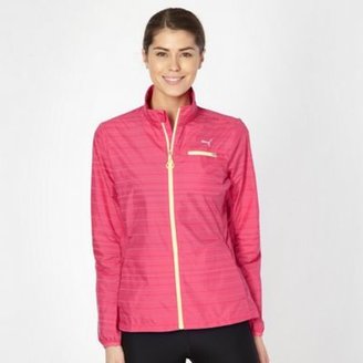 Puma Pink reflective running jacket