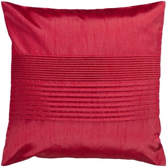 Surya Lori Lee Down Pillow, Red, 22" x 22"