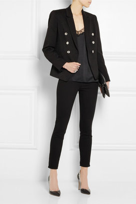 Versace Wool-blend jacquard blazer