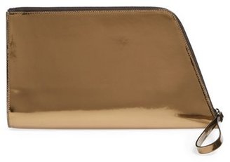 Narciso Rodriguez 'Mirror' Leather Asymmetrical Clutch