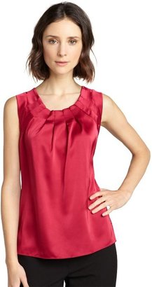 Tahari couture pink silk 'Winona' blouse