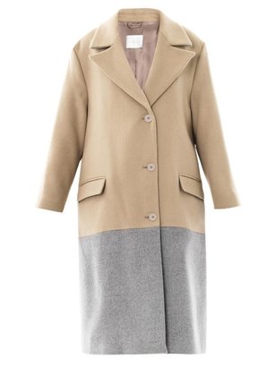 Richard Nicoll Bi-colour wool coat