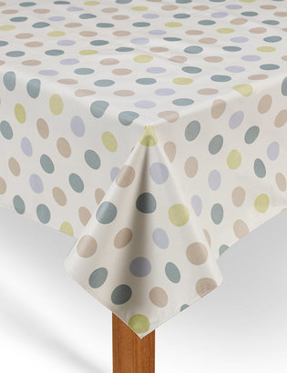 Marks and Spencer Pastel Spotted Dining Tablecloth