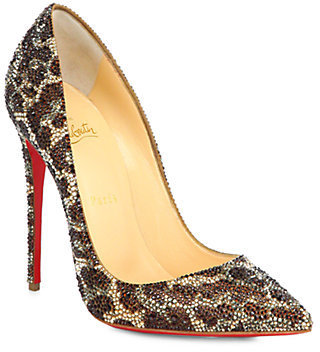 Christian Louboutin So Kate Strass Crystal Pumps