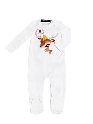 DSquared 1090 Set Of 3 Cotton Jersey Rompers