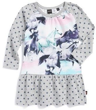 Molo 'Cammon' Cotton Blend Print Dress (Baby Girls)