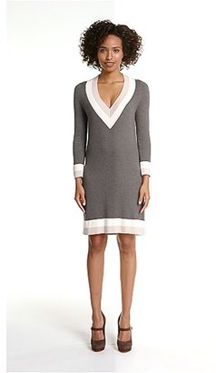Nordstrom FELICITY & COCO Colorblock V-Neck Sweater Dress (Regular & Petite Exclusive)