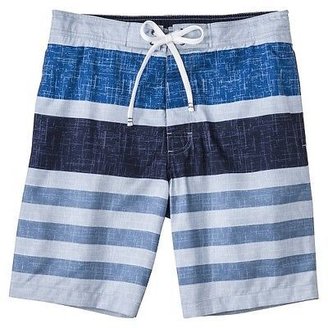 Merona Men's 9" Blue Stripe Boardshort
