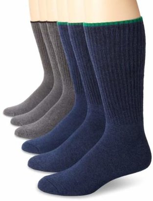 Ecco Men's 6 Pack Comfy Twisted Yarn Sock