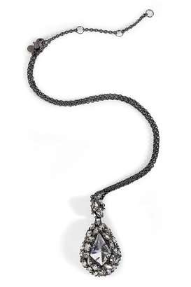 Alexis Bittar Pavo Nova Doublet and Crystal Pendant Necklace
