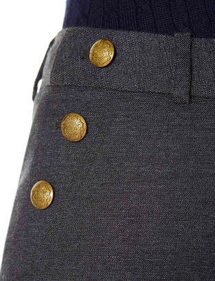 The Limited Buttoned Pencil Skirt
