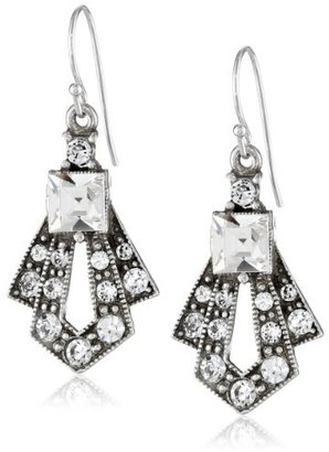 Ben-Amun Jewelry Small Deco All Crystal Only Earrings