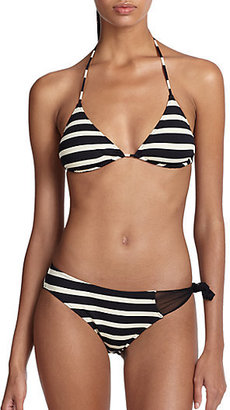 Jean Paul Gaultier Two-Piece Sheer-Tie Striped Bikini