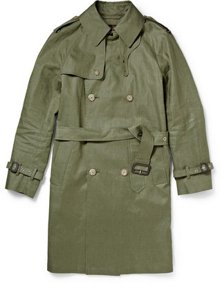 Mackintosh Coated Linen Trench Coat