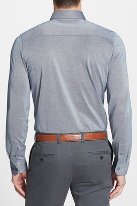Façonnable Club Fit Pique Knit Long Sleeve Shirt