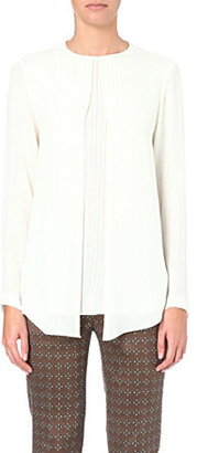 Etro Pleated-insert silk blouse