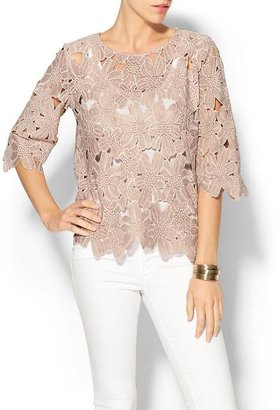 Aryn K Exploded Lace Top
