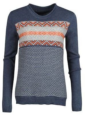 Soul Cal SoulCal Womens Ladies Fair Isle Reverse Knitted Jumper Knitwear Crew Neck Casual
