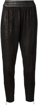 Shakuhachi cropped distressed trousers