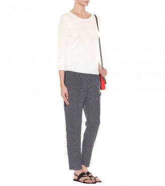 Marc by Marc Jacobs Juna printed silk straight-leg trousers