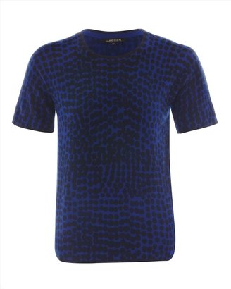 Jaeger Wool Cashmere Abstract T-Shirt