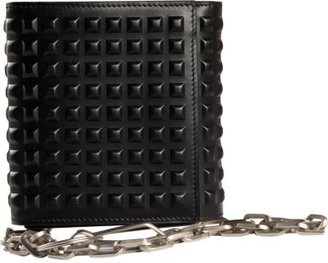 Balenciaga Studded Trifold Wallet with Chain