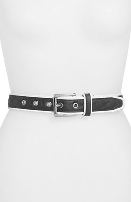 MICHAEL Michael Kors Diamond Quilted Leather Belt