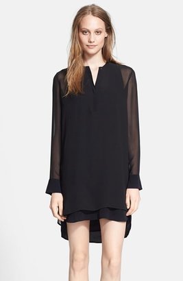Vince Double Layer Shirttail Dress