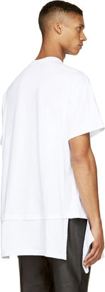 Kokon To Zai White & Black Om Motif Oversized T-Shirt