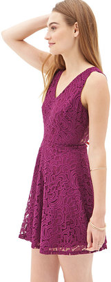 Forever 21 Floral Lace A-Line Dress