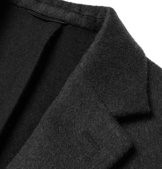 Balenciaga Degradè Brushed-Wool and Angora-Blend Overcoat