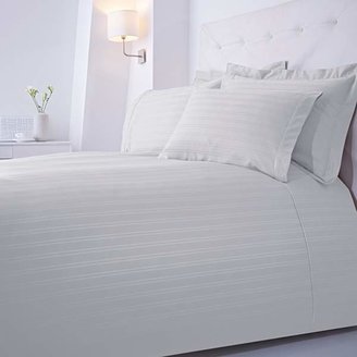Hotel Collection Luxury Dobby stripe housewife pillowcase pair white