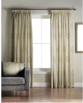 Jeff Banks Home Alison Green Lined Curtains - 46 x 72in