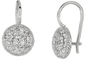 Lord & Taylor 0.65 ct t w Diamond Drop Earrings in 14 Kt White Gold