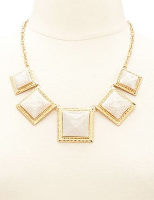 Charlotte Russe Chunky Faceted Gem Statement Necklace