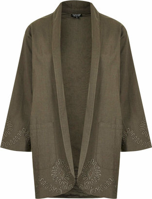Topshop Embroidered Duster