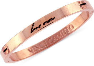 Vince Camuto Rose Gold-Tone "Love Amor" Skinny Hinge Bangle Bracelet