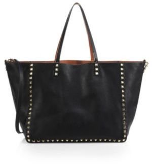 Valentino Reversible Studded Leather Tote