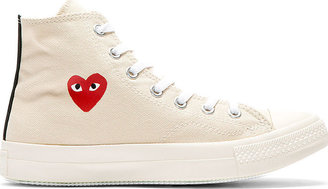 Comme des Garcons Play Off-White Heart Logo Converse Edition High-Top Sneakers