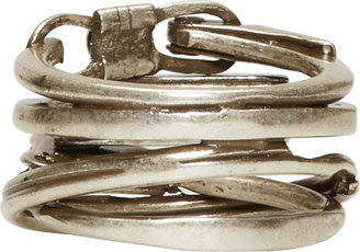 Maison Margiela Silver Assorted Hardware Ring