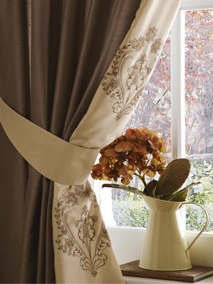 Antonia Lined Curtains With Tie-backs
