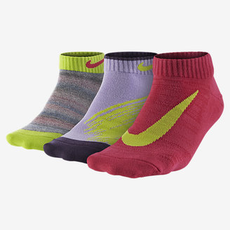 Nike Graphic Lightweight Cotton Low-Cut Kids' Socks (3 Pair)